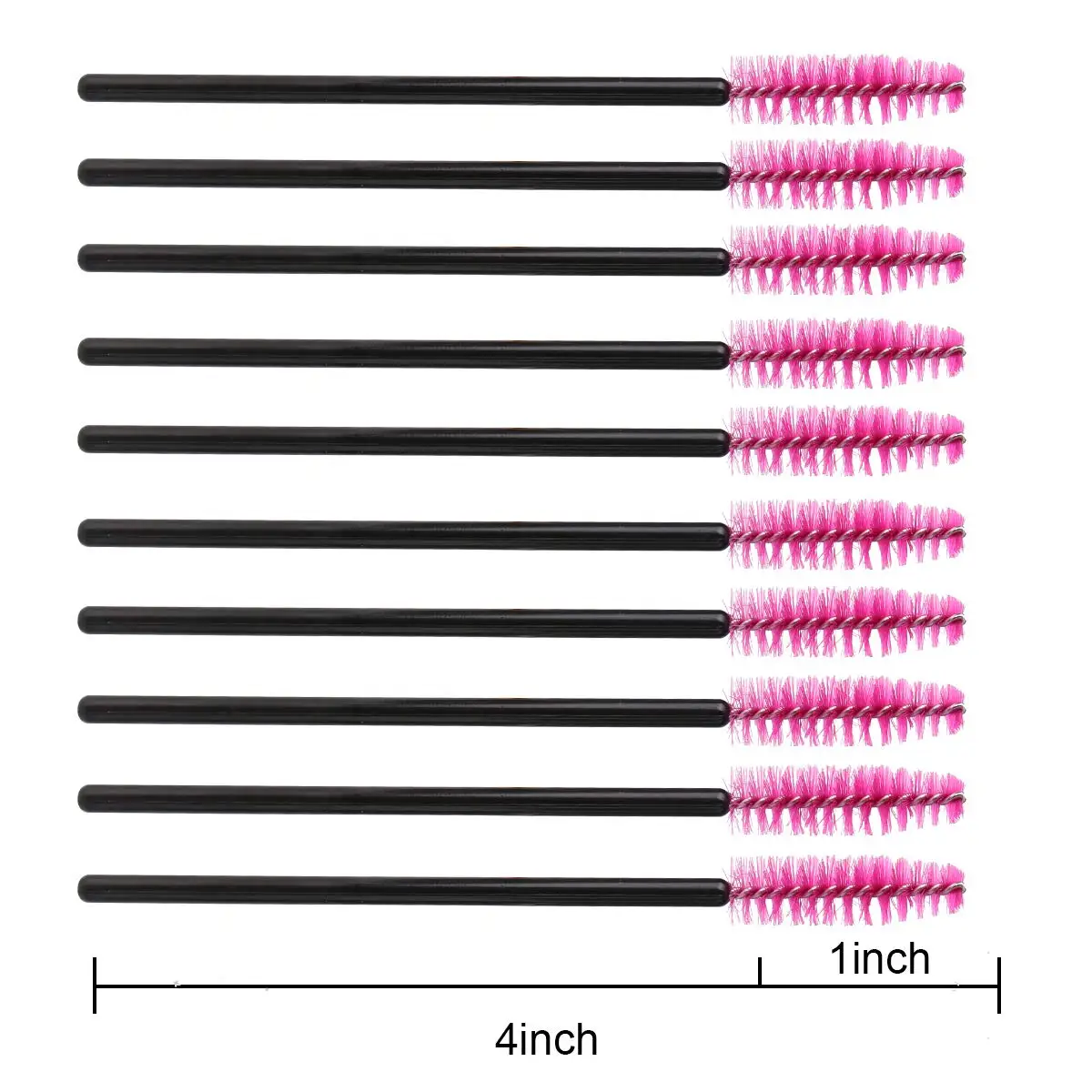 100Pcs Disposable Micro Eyelash Brush Mascara Wands Applicator Spoolers Eyebrow Comb brushes Eyelash Extension Makeup Kit