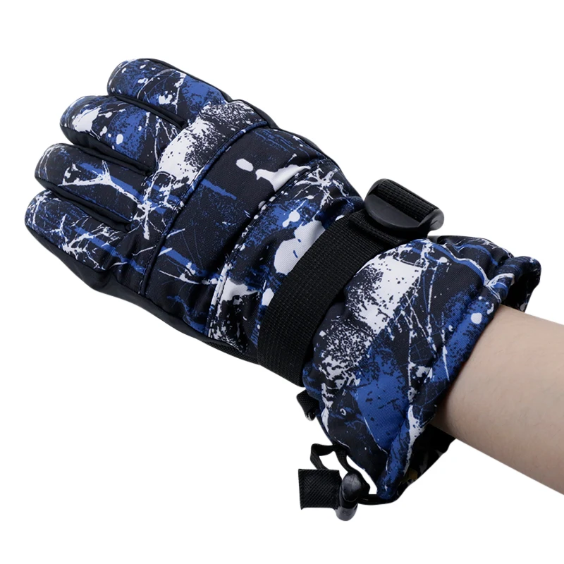 Ski Gloves Outdoor Sports Warm Gloves Wind Protection for Hands on a Snowmobile Gloves for Men Winter Genuine Leather