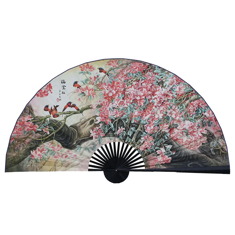 Wall Hanging Decorative Folding Fan Retro Oversize Home Living Room Fan Office Hall Decorative Fan Large Ventilador Paper Fans