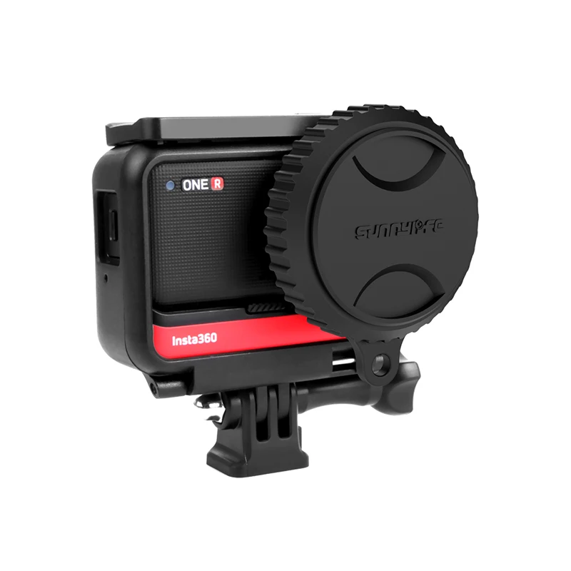 Soft Silicone lens cap Protection Cover For Insta 360 ONE R 1-INCH Wide-Angle Dust-proof Lens Cap view 3