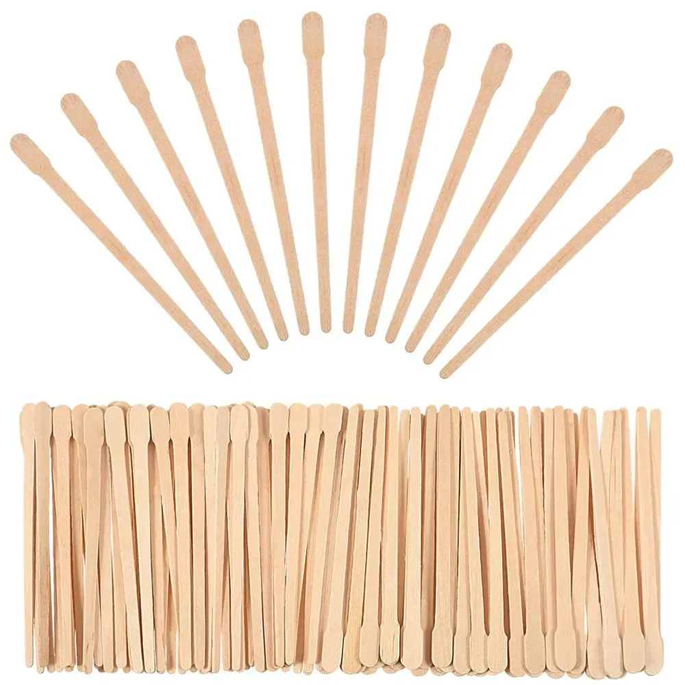 

Body Beauty Tool Small Spatulas Wooden Face Wiping Wax Tool Body Hair Removal Sticks Waxing Applicator Sticks Wax Sticks