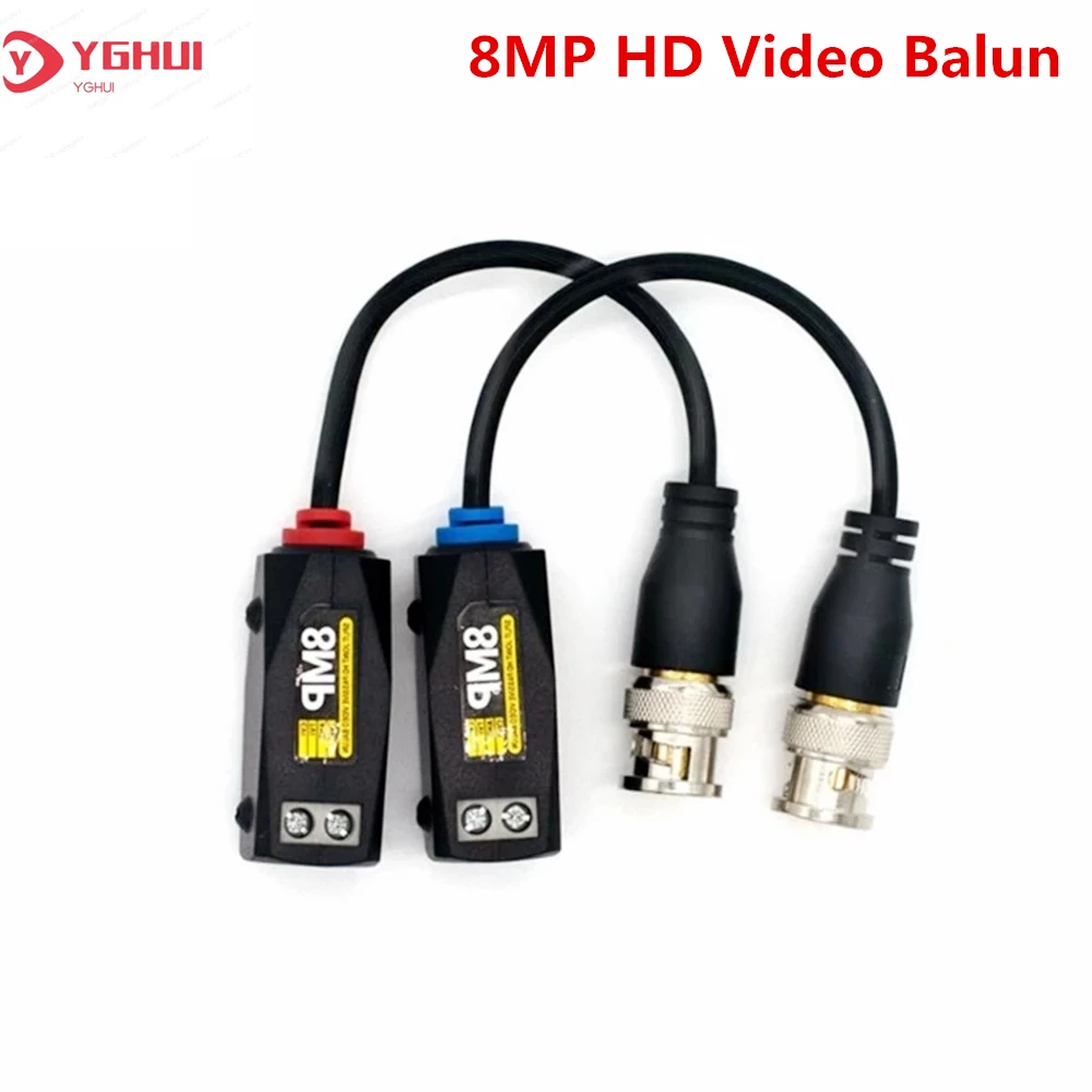 

8MP BNC CCTV Video Balun HD пассивные трансиверы, пассивная витая пара для CVI TVI AHD камер