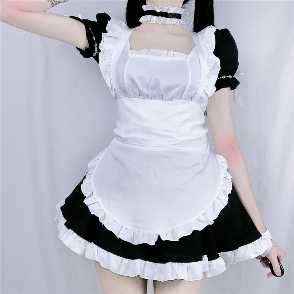 Vestido de empregada doméstica anime yosuga sem sora kasugano sora cosplay traje feminino homem kawaii roupas para festa de halloween