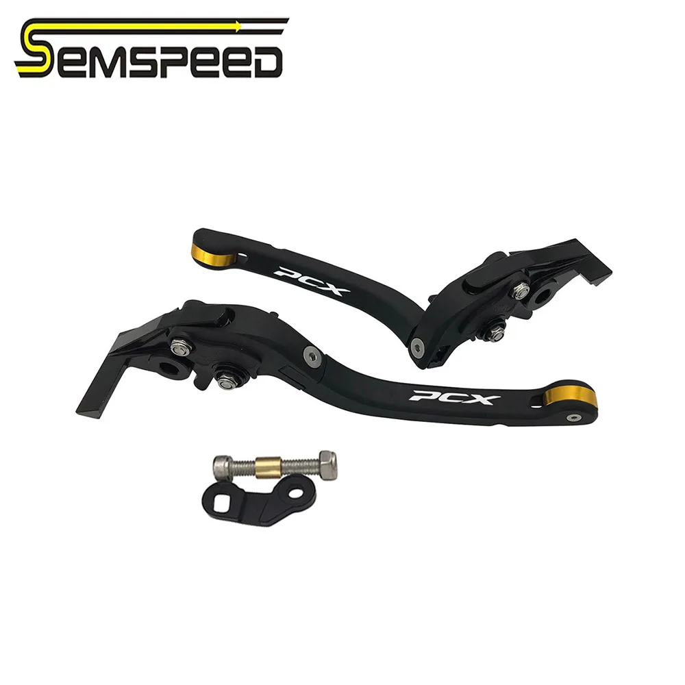 Semspeed PCX 150 125 160 2021 Adjustable Folding Parking Brake Levers Brakes For HONDA PCX125 PCX150 Clutch Automatic Lock Lever