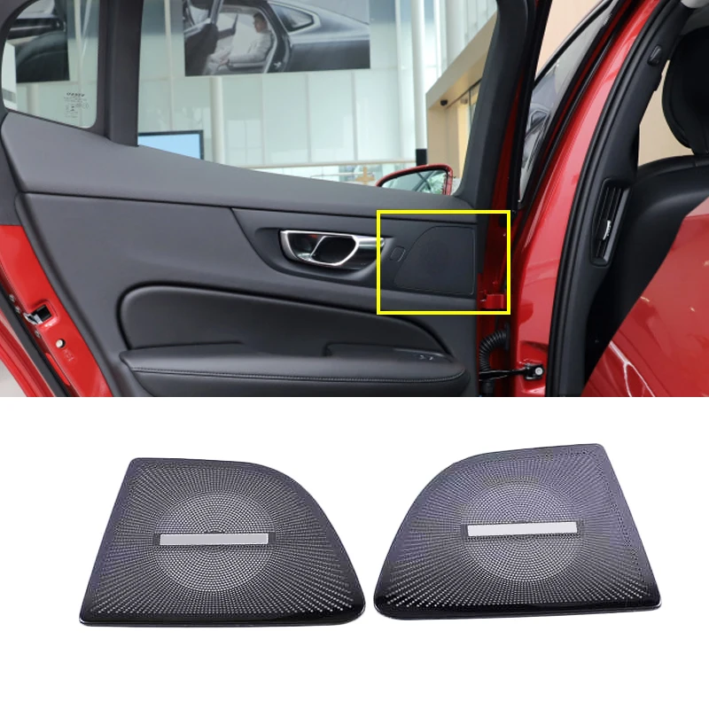 Suitable for Volvo S60 V60 2020 2021 Speaker Cover Sound Decoration Horn Decorative Frame Car Interior Accessories