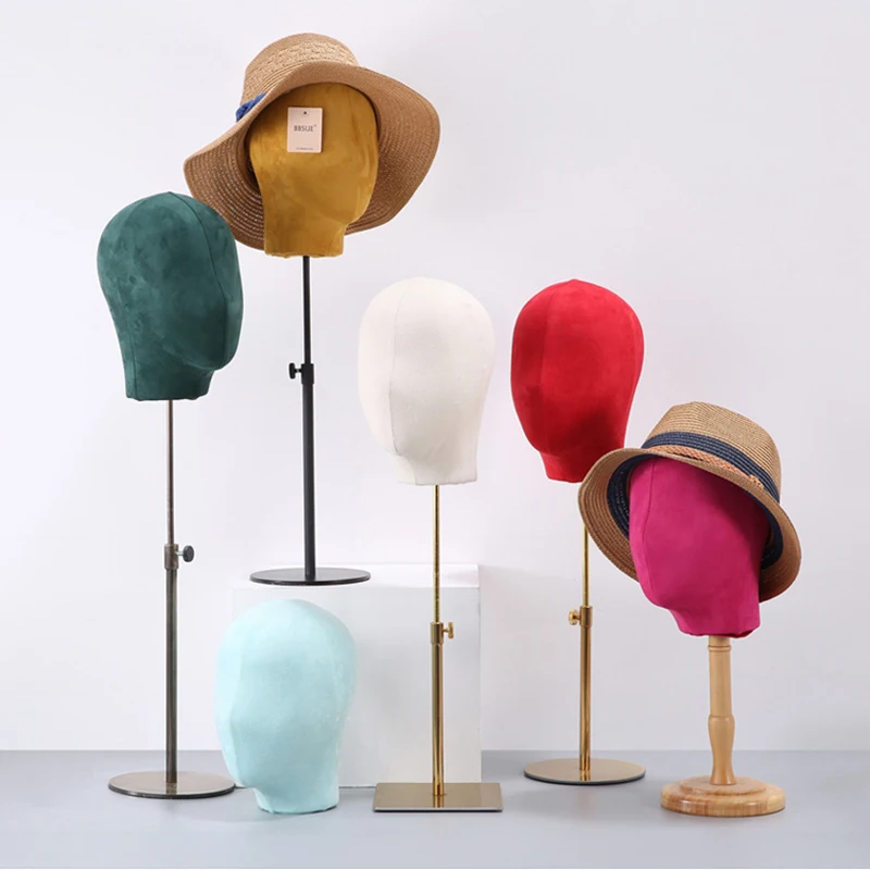 

Hot Sale! Fabric Cover Mannequin Head For Wigs and Hat Display