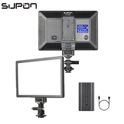 SUPON L122T LED Video Light soonpho Ultra thin LCD Bi-Color & Dimmable DSLR Studio LED Light Lamp Panel for Camera DV Camcorder