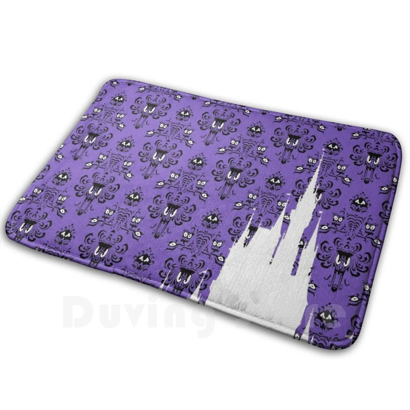 

Волшебный замок Силуэт Особняк с привидениями Обои Мягкий нескользящий коврик Ковер Подушка Особняк с привидениями Силуэт замка