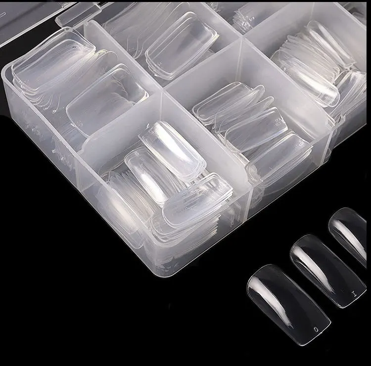 500 szt. Tipsów do paznokci Akrylowe sztuczne paznokcie Ozdoby Detal