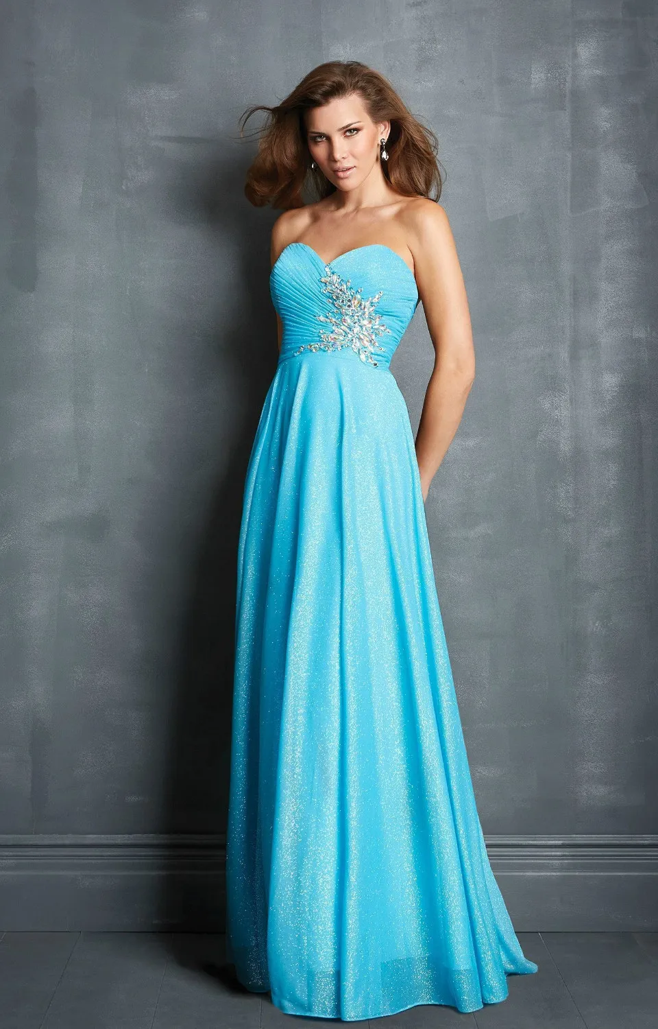 

free shipping 2013 new design vestidos sexy crystal beading sexy Chiffon long Prom Formal Party Evening Pageant Graduation Dress