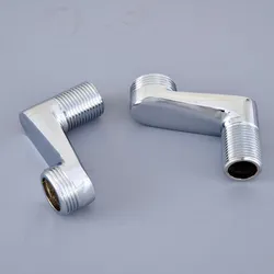 Polished Chrome Bathroom Accessories Shower Faucet Claw Foot Adjustable Adapter Curved Feet Wall Mounted Width Swing Arms Nba142