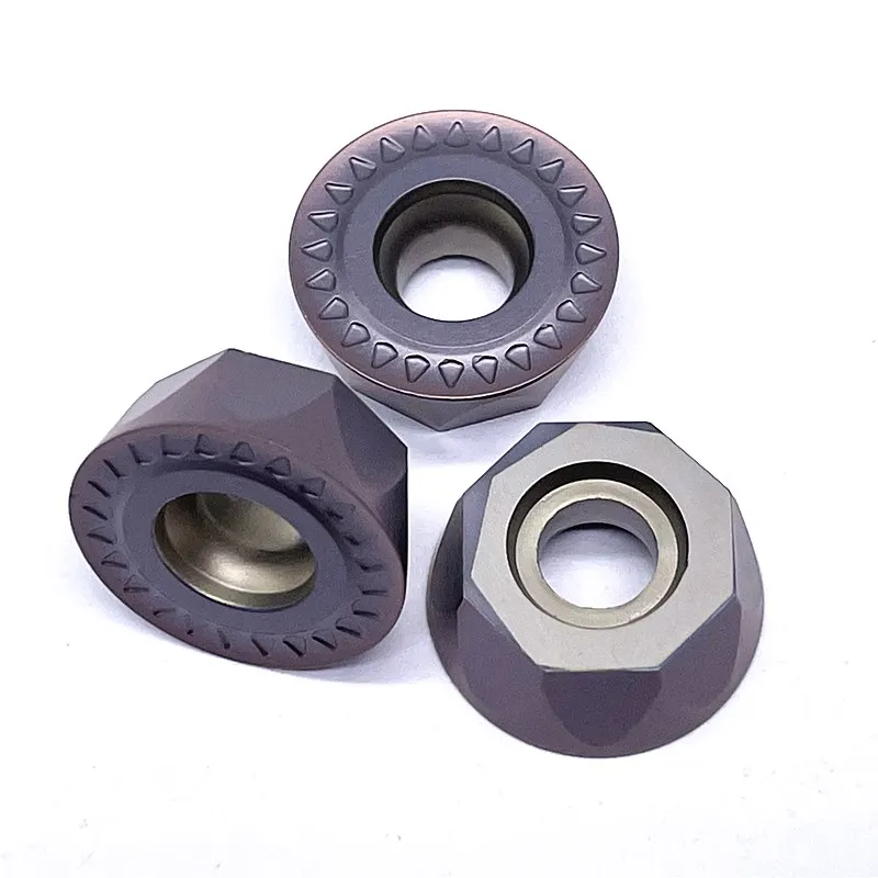 Cacbua Lắp 10 Chiếc RPMT1606 MOE JS VP15TF R8 Dao Phay Nội Bộ Dụng Cụ Xoay CNC Carbide Lắp RPMT 1606 | dụng Cụ Xoay |-