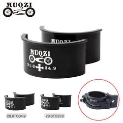 MUQZI-desviador delantero para bicicleta, cambio de marchas de 28,6 a 31,8, 28,6 a 34,9, 31,8 a 34,9mm, adaptador delantero, apertura de instalación ajustable