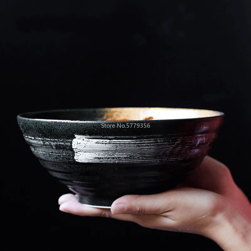 

Japanese Style Ceramic 7.5 Inch Bowl Ramen Noodle Soup Retro Tableware Dinner Bowl Ceramic Tableware Ceramic Mixing Bowl