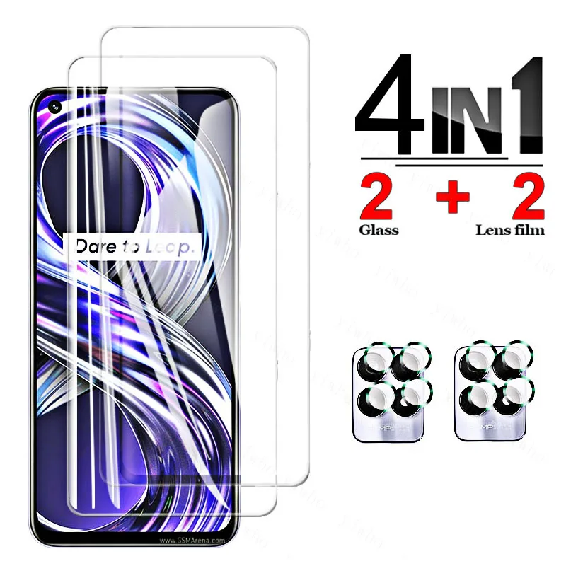 For Realme 8i 8S 8 Pro 8 5G Screen Protector Tempered Glass HD Protective Phone Camera Lens Film For OPPO Realme 8 I S 8Pro 5G