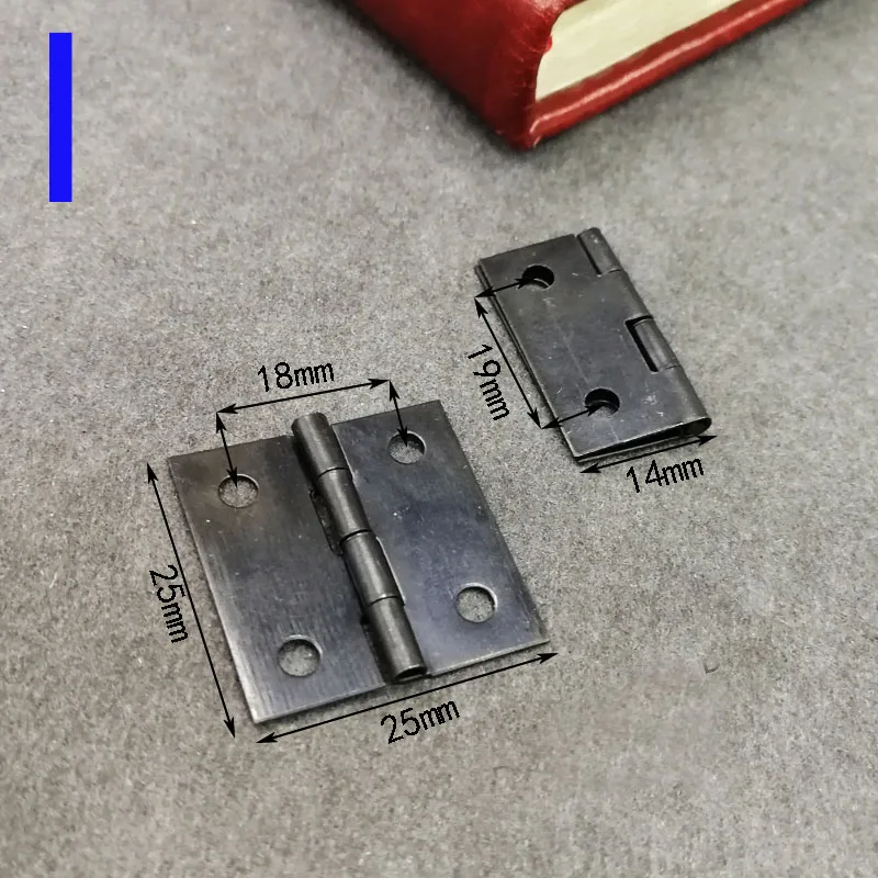 50pcs/pack Tin small hinge carton wooden box crafts box accessories hinge hinge cosmetic box retro box accessories