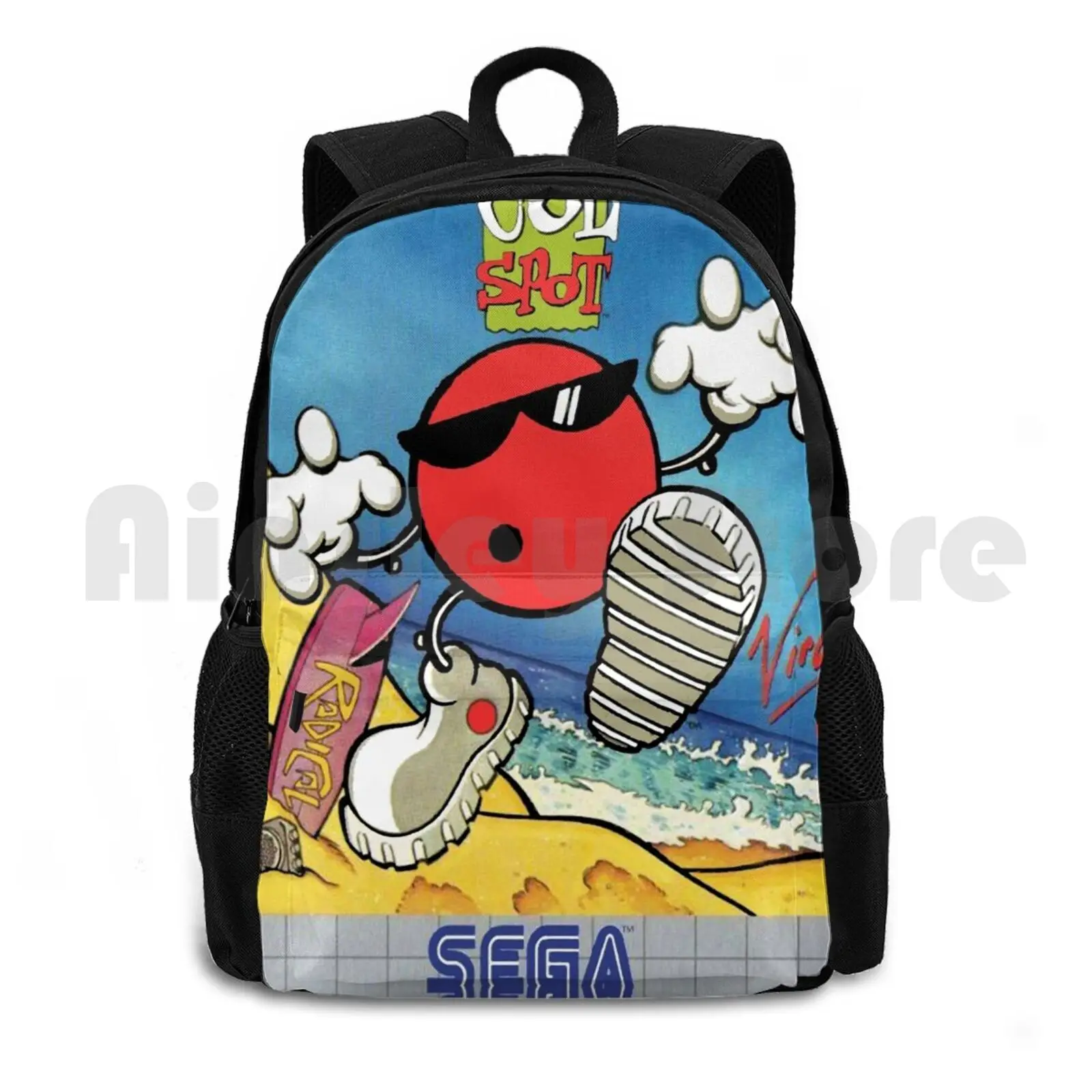 

Cool Spot Открытый походный рюкзак для верховой езды, скалолазания, спортивная сумка, ретро-игры, крутое пятно, компьютерщик, старый ботаник 90-х годов