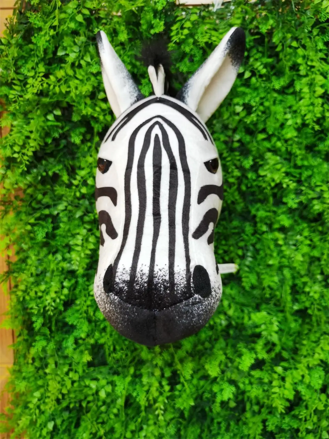 Zebra head Hot sale plush Stuffed animals home wall decoration toy