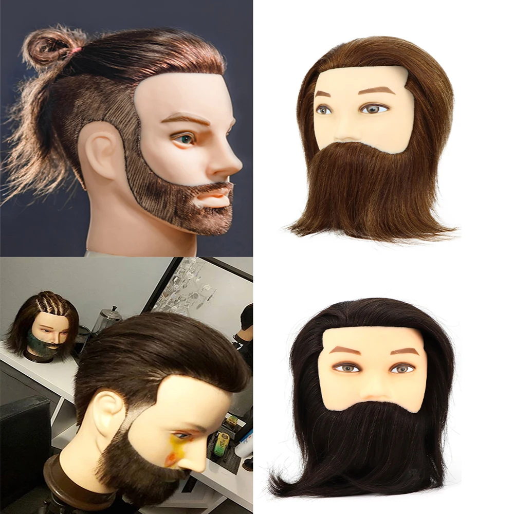 Friseur Kopf Manequin für Perücken Tete eine Professionelle Stil Styling Natürliche Haar Mannequin Köpfe Friseure Menschliches Dient Mann