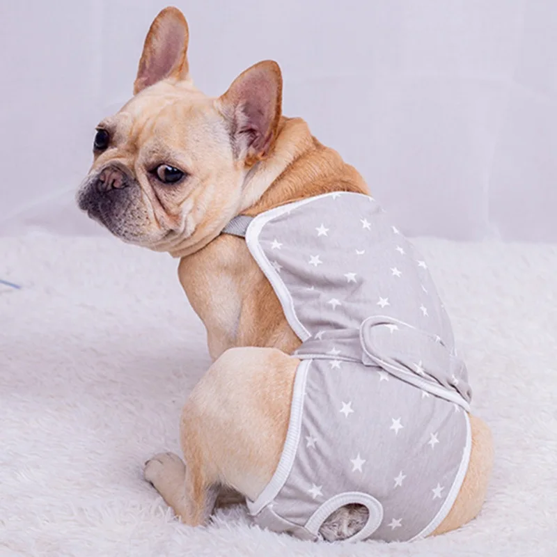 Pet Dog Physiological Pants Diaper Sanitary Washable Female Dog Teddy Corgi French Bulldog Panties Shorts Underwear Puppy Briefs