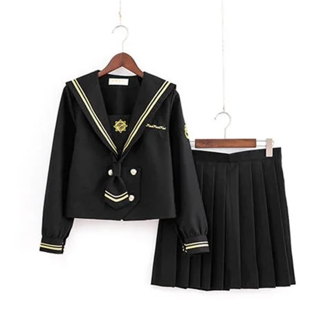 Dark Spark Aansteker Slechte Jk Uniform College Korte Mouwen Student Matrozenpakje Schooluniform Womens Kleding Sailor Uniform