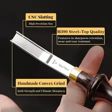 Wide Leather Skiving Tool M390 Steel #5