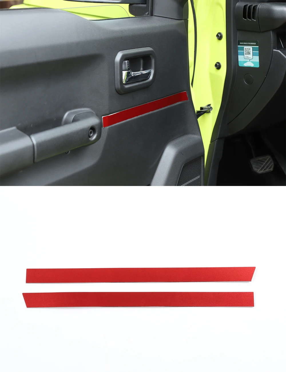 

Jimny Aluminum alloy Car Door Stripe Trim Decorative Covers for Jimny 2019-2020
