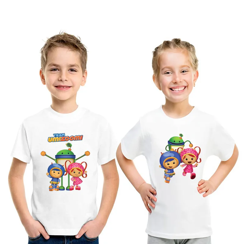 

Kids T Shirt Team Umizoomi Bot MILLI Geo Cartoon Print Funny Boys T shirt Summer Baby Girls Clothes Children Unisex Tops,HKP5442