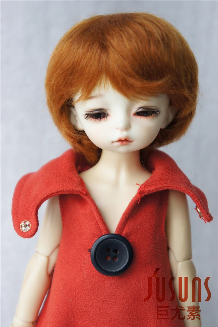 Jusuns JD133 1/8 OB11 1/6 1/4 Fashion Doll wigs  5-6inch 6-7inch 7-8inch Short Boyish cut  Mohair BJD Hair YOSD MSD Accessories