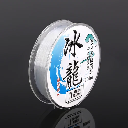 Sedal de pesca de nailon, monofilamento de Material japonés para pesca de carpa en agua salada, fluorocarbono, 100M