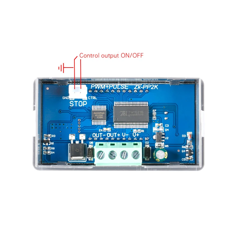 ZK-PP2K PWM DC 3.3~30V 12V 24V regulator prędkości silnika regulator 8A 150W regulowany ściemniacz LED częstotliwość impulsów stosunek pracy