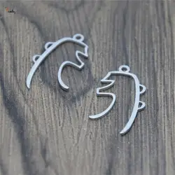 5pcs/lot Sei He Ki Reiki Symbol charm Integration balance Earth and Sky meets amulet Stainless steel Charm pendant 28.5x15mm