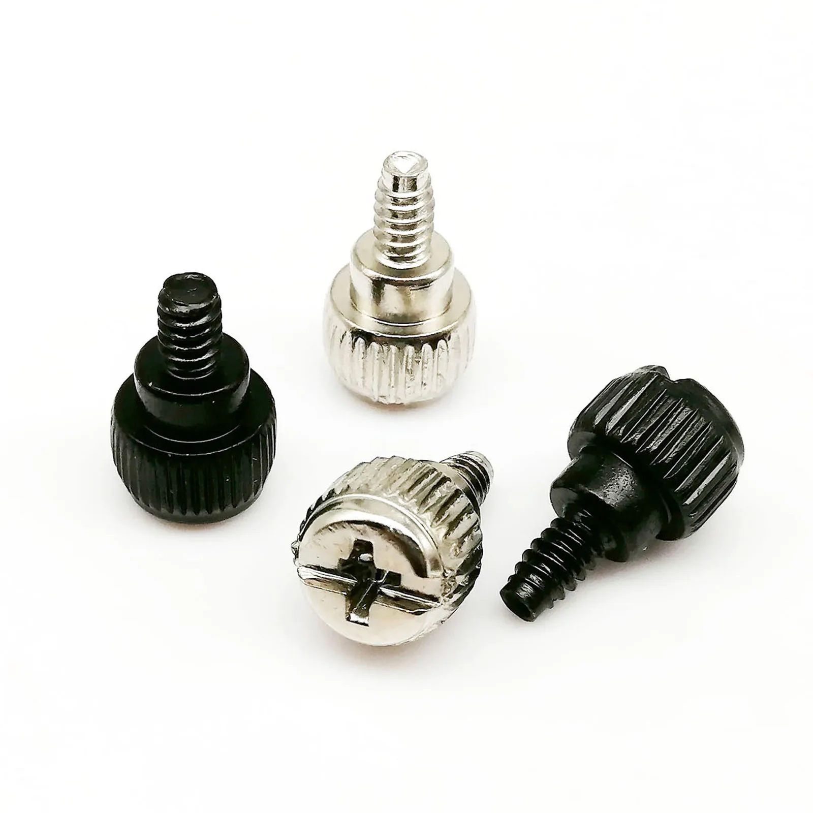 HZYUEGOU 25 Stück Stahl Schlitz- und Kreuzschlitzschraubendreher 6 # -32x5mm 6 # -32x6mm Handfestziehbarer Daumenschraubenschlüssel für PC-Computergehäuseabdeckung DIY A – Detail 3