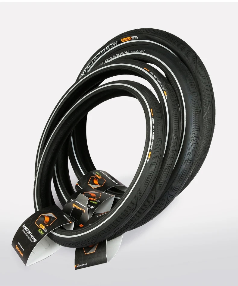 Continental Contact Urban 16 Zoll / 20 Zoll 3/180Tpi Pannensicherer Stahldrahtreifen für BMX-Faltrad mit Reflexstreifen – Detail 15