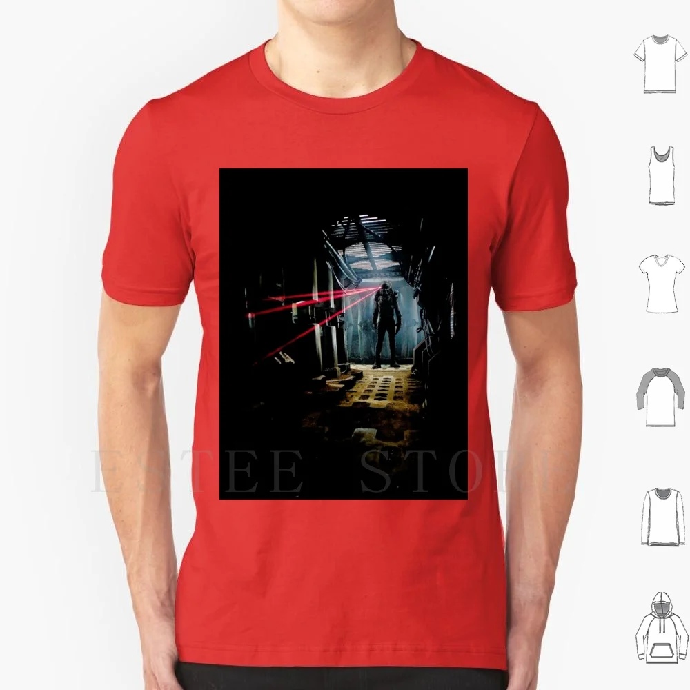 T-shirt Laser Hunter imprimé en coton, film Laser Hunt Has Evolved, action, horreur
