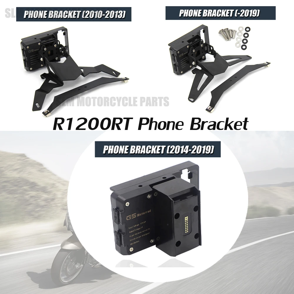 Support de téléphone GPS pour BMW R 1200 RT, Runder RT, Navigation Prompt ket, Moins de 2009, 2010-2020, 2018, 2017, 2016, 2015, 2014, 2013, 2012, 2011, Nouveau