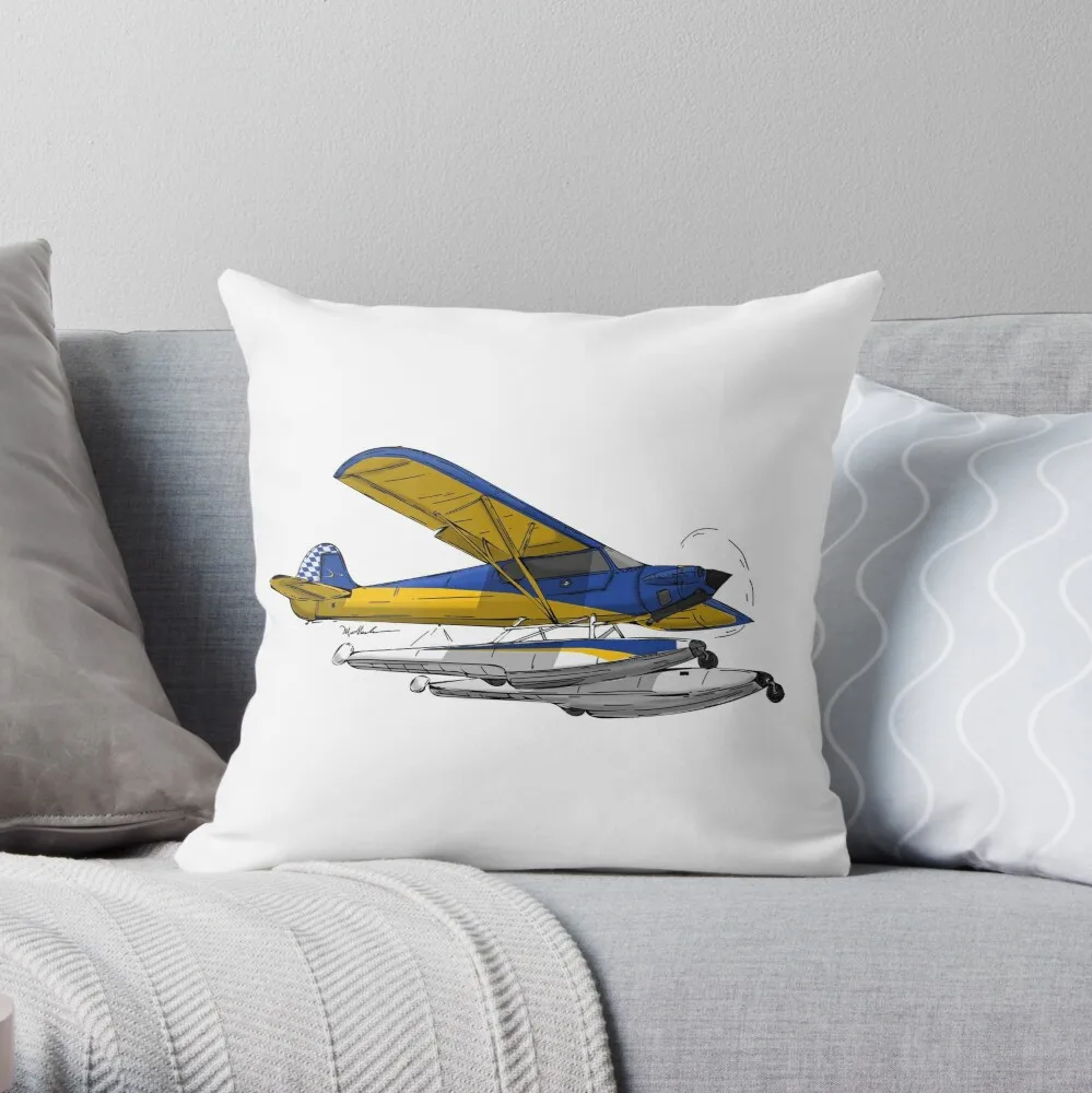 Carbon Cub on Floats PK Floats Throw Pillow Pillow Case Polyester Home Decora Pillowcases Throw Pillow Case kussensloop almohada