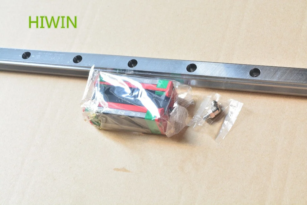 

HIWIN HG linear guide HGR15 15mm length 500mm motion slide rail with HGH15CA or HGW15CC carriage block for cnc xyz axis