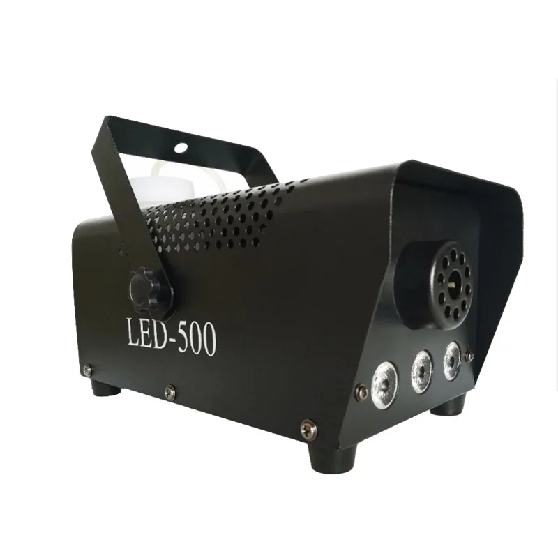 Mini Afstandsbediening Rookmachine 500W Rgb Led Fog Machine Kleurrijke Disco Dj Club Entertainment Party Stage Fogger