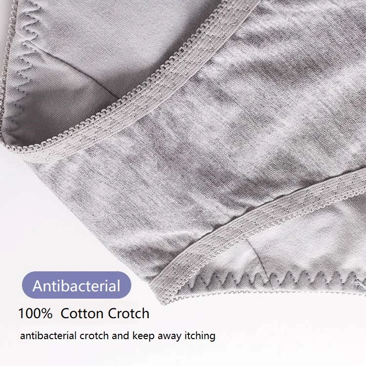 Calcinha fisiológica feminina, calcinha de algodão à prova de vazamento, roupa interior à prova d'água plus size, cintura alta, rendas quentes, calcinhas femininas