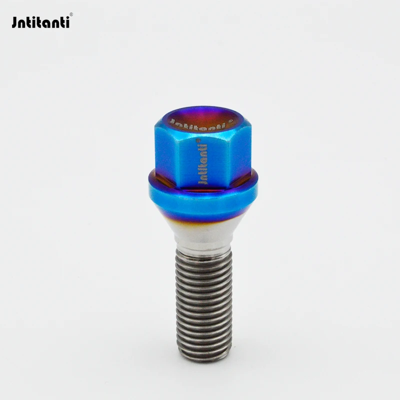 JNtitanti  Gr5 Titanium Auto Wheel Hub Bolt Cone Seat for European Cars (20 Pieces)