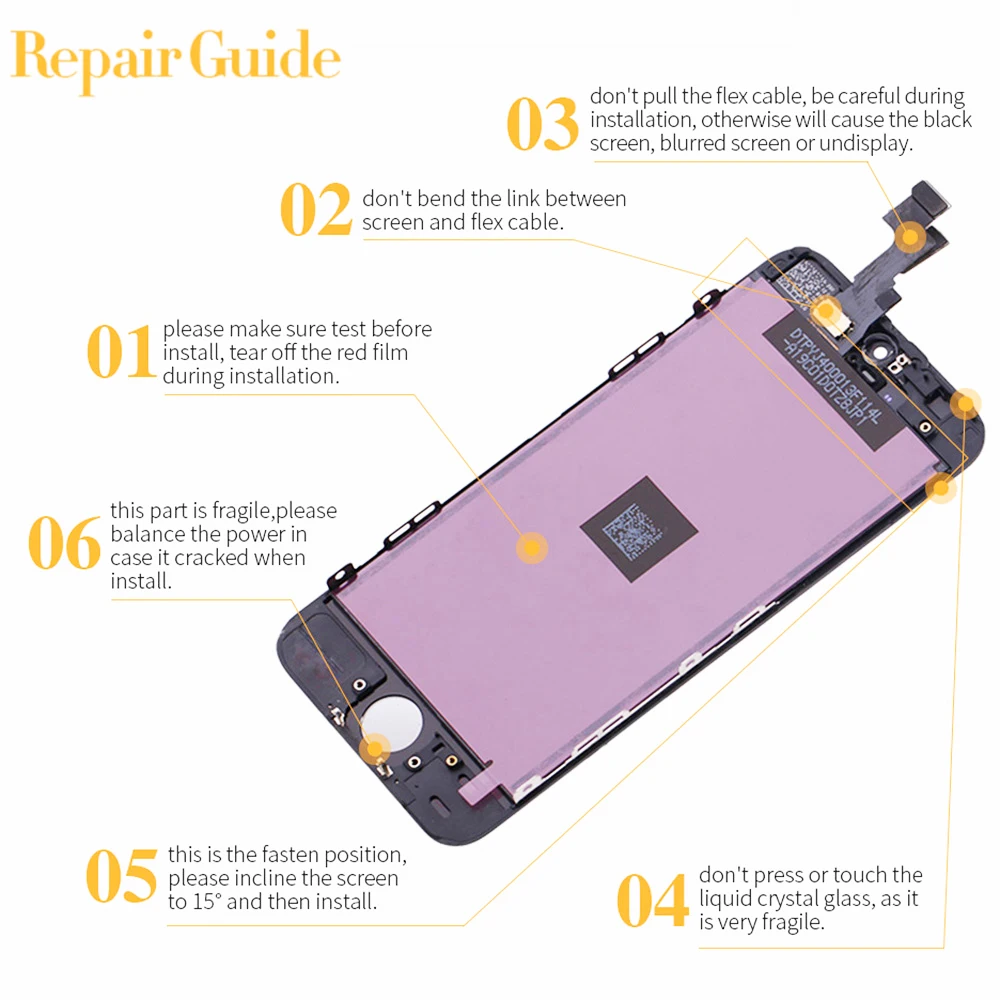 Tested LCD for iPhone 6S Screen, LCD Display, 3D Touch Digitizer, Assembly for iPhone 6S, 7, 8 Plus, AAA +++