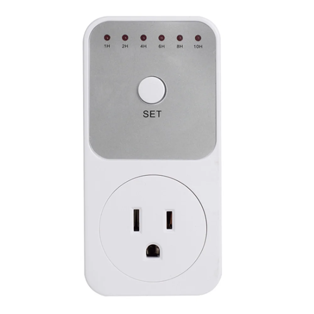 

US Plug Electricity Power Metering Socket 10Hr Timer Socket Countdown Intelligent Time Setting Swtich Timer Control Socket