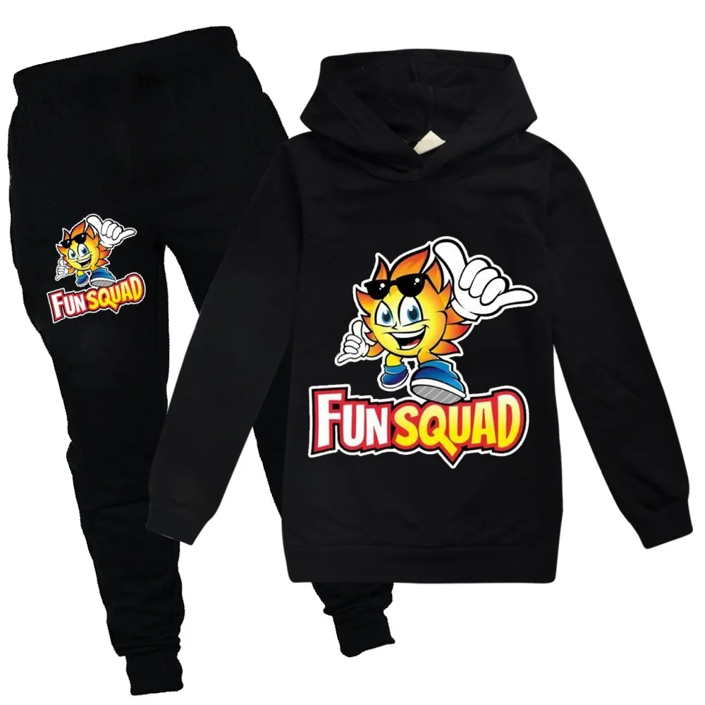 

Fashion Autumn Fun Squad game Children's Sweater Cartoon Boys Hoodies Teens Boy Long Sleeve T-shirt+pants Suit Kids Clothes Set