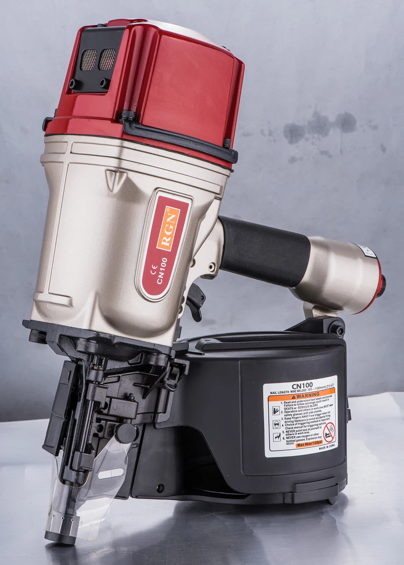 Heavy Duty 100mm AIR COIL NAILER NAIL GUN CN100 Air gun Industrial Pallet air nailer MAX design, high quality