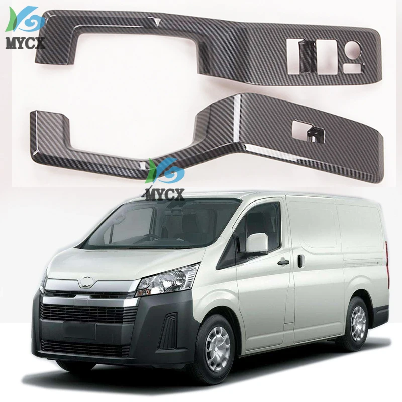 Car Accessories For Toyota Hiace 300 Series 2019 2020 Right Driving Vehicle Indoor ABS Carbon Fiber Decorative Styling