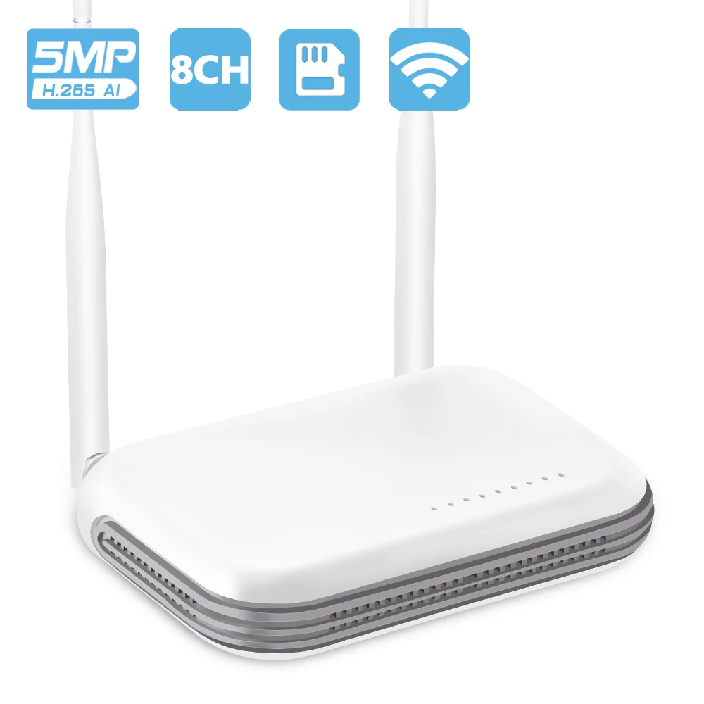 

Новый Супер Мини WiFi NVR 8CH 3MP 5MP H.265 беспроводной сетевой видеорегистратор для ip-камеры поддержка распознавания лиц оповещение по электронной почте XMEYE