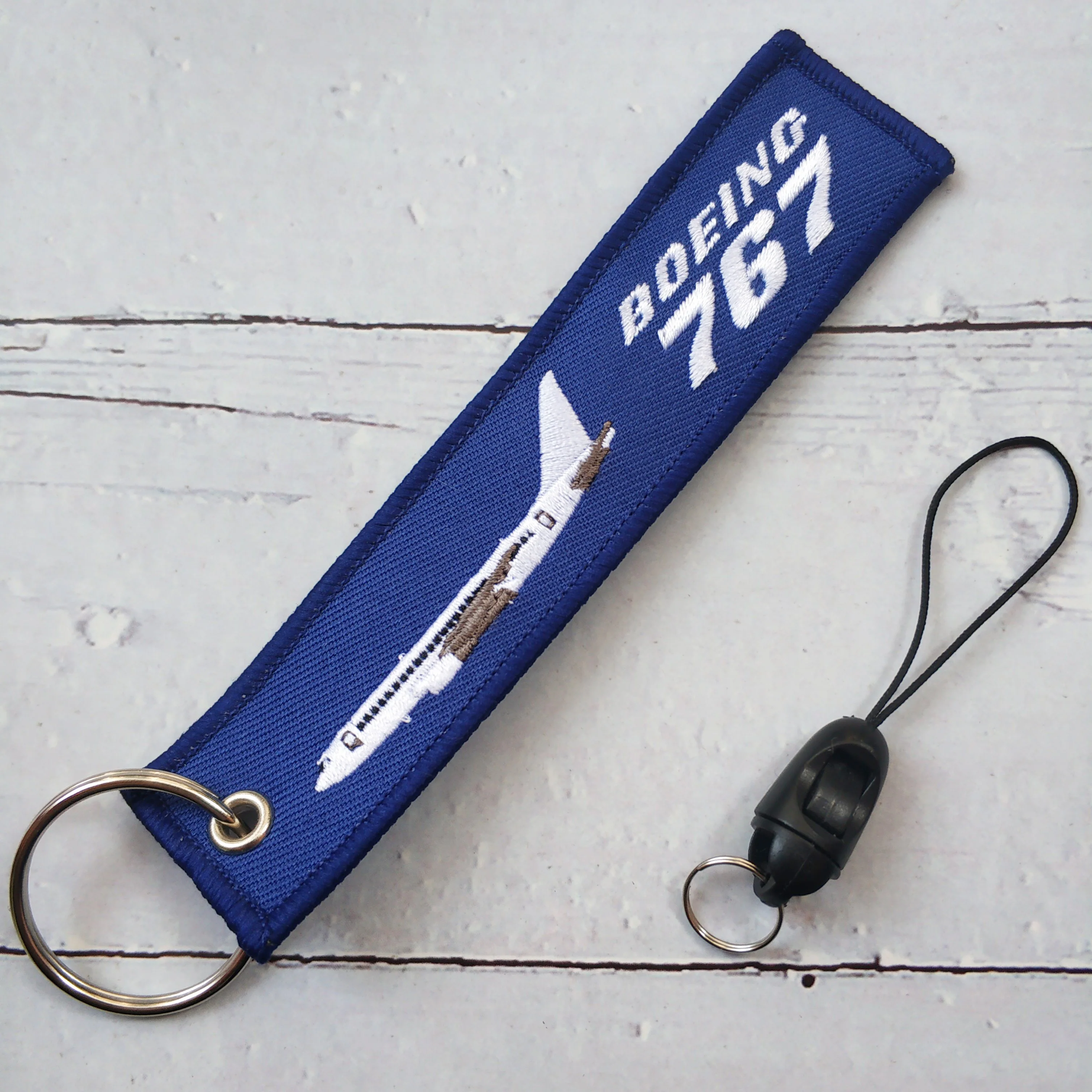 

Embroidery Boeing 767 Phone Strap for iPhone Wrist Strap for ID Card Gym Phone Case Straps Badge Camera GoPro String for Aviator