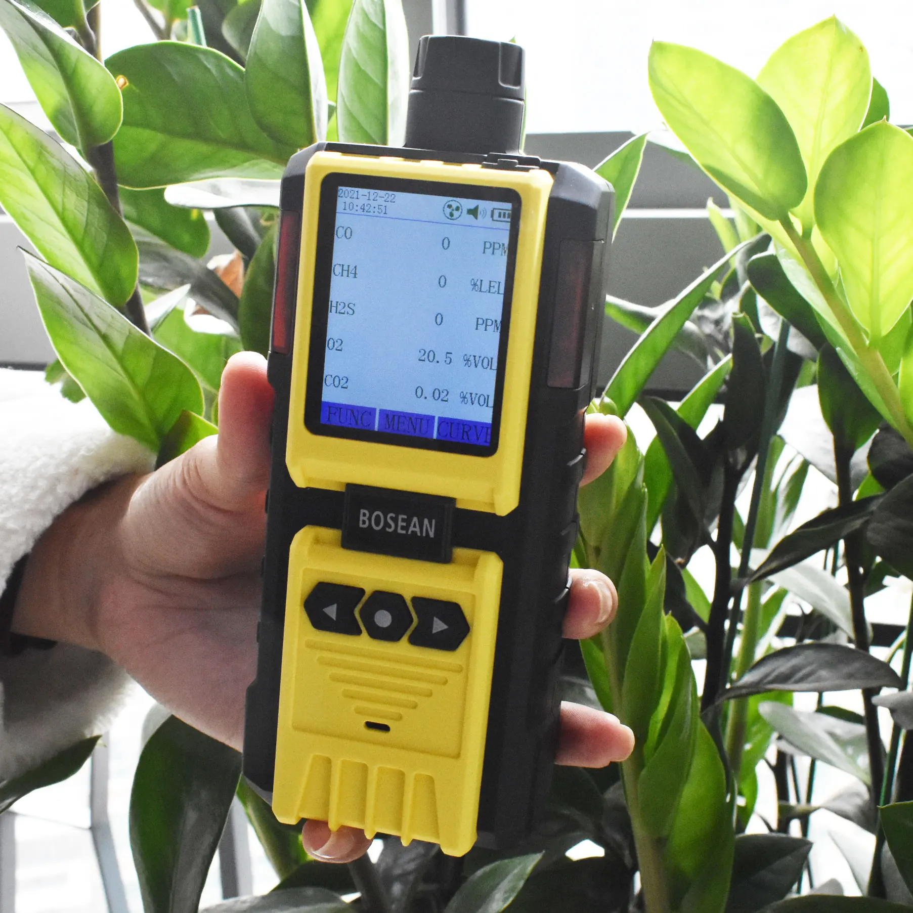 K-600 multifunction 5 in 1 Pumping CO CH4 H2S O2 CO2 Gas Detector portable gas analyzer