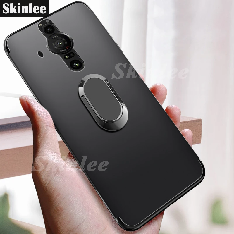 

Skinlee Case For Sony Xperia PRO-I Thin Back Matte With Magnetic Attraction Ring Soft Cover For Xperia 1 III Xperia 5 III Case